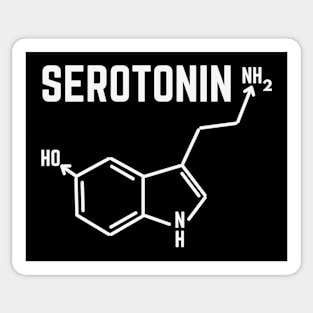Serotonin Molecule Sticker